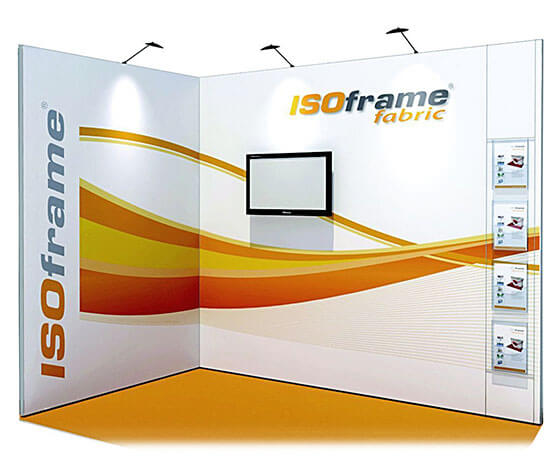 Isoframe Fabric Messestand