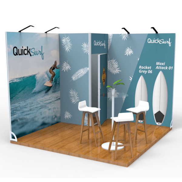 Messestand Murus Fabric Stand 9 qm