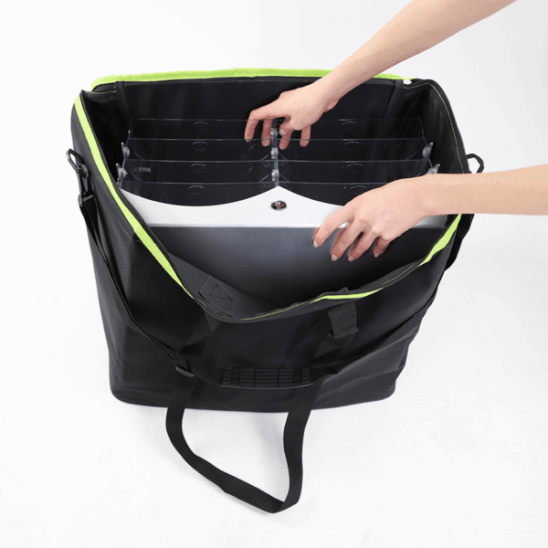 grosse Transporttasche zip Prospektständer